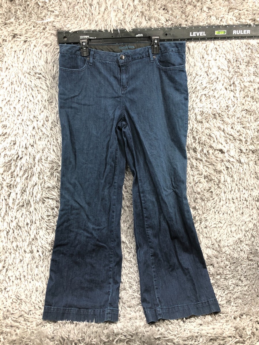 Simply Vera Wang Bootcut Jeans Size 16 Womens Dark Wash Blue