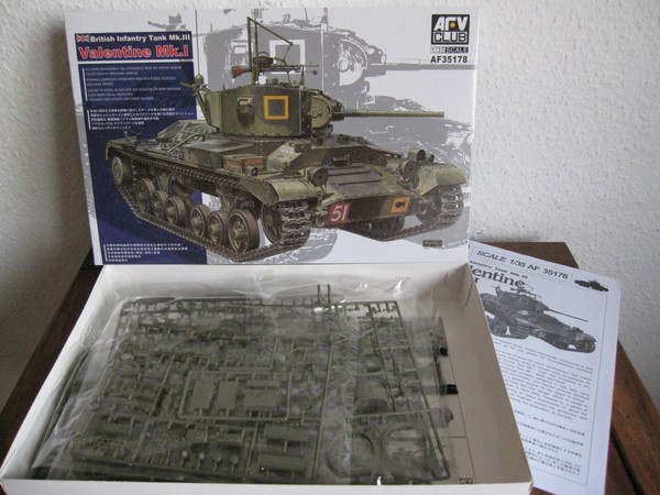 British Infantry Tank Valentine Mk. I Von Afv-Club Im MaßStab 1:35 Neu-image