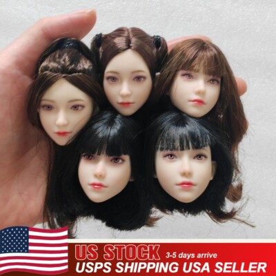 I8Toys I8-H004 1/6 Female Head Sculpt Mandy Movable Eyes For 12in Action Figure