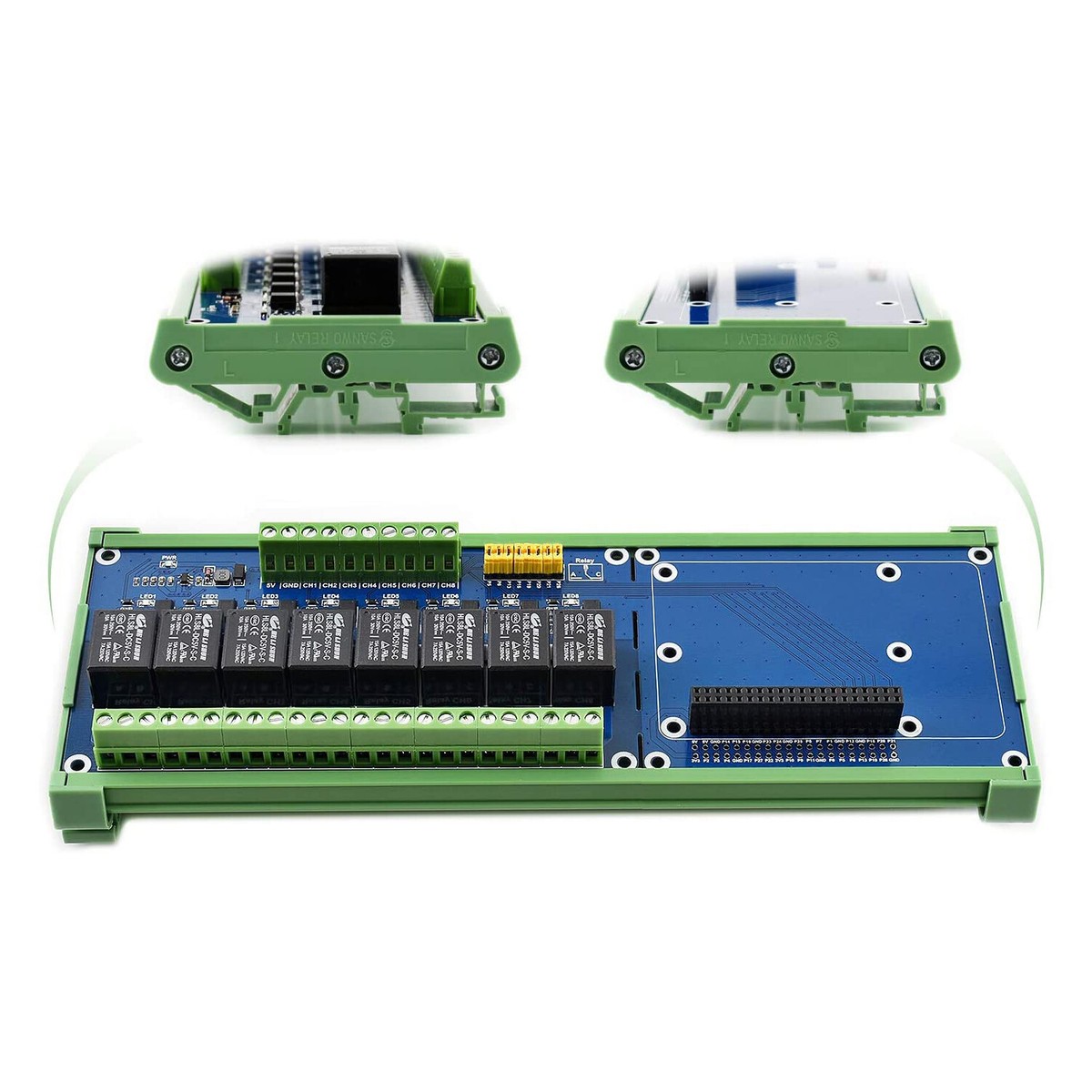 Enkelkanaals Relaismodule Voor Raspberry Pi, STM32, ESP32, Arduino – 3.3V/5V, Optocoupler-isolatie, LED-indicator, 10A Schakelvermogen