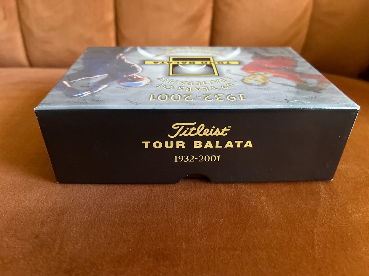 2001 Box of Titleist Final Production Balata Golf Balls (RARE