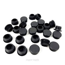 Lot of 25 1" OD Round 14-20 Ga Plastic Tubing Plugs 1 Inch End Caps