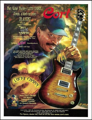 2002 Matt Guitar Murphy Signature Cort MGM1 guitar advertisement 8 x 11 ad print