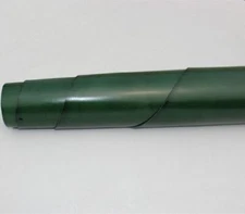 Green color vegetable tanned cowhide full-grain leather material tochigi style