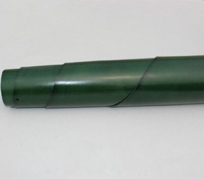 Green color vegetable tanned cowhide full-grain leather material tochigi style