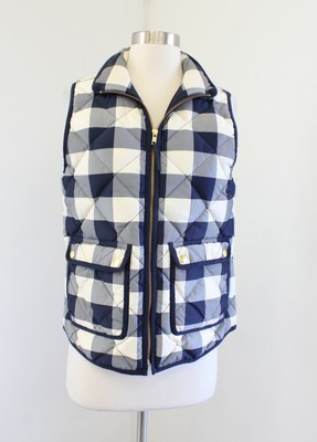 J Crew Excursion Quilted Vest in Buffalo Plaid Check Size XS  display picture 2