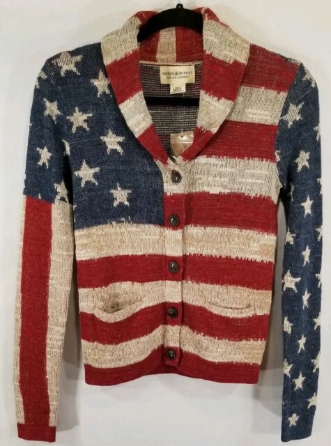 ralph lauren flag cardigan