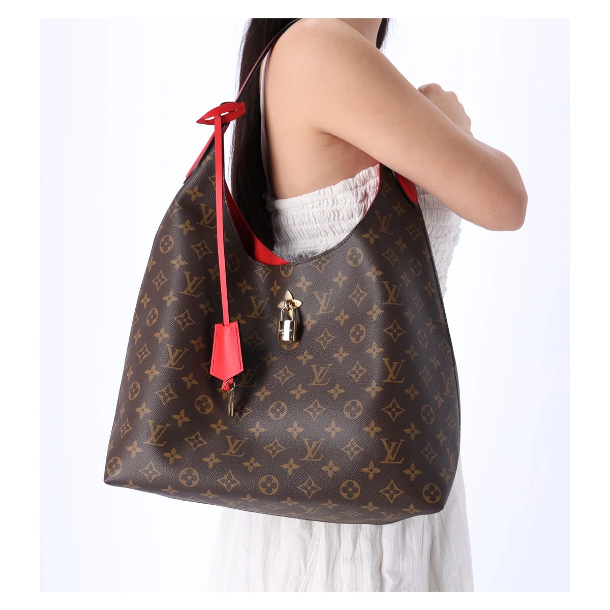 Louis Vuitton Monogram Hobo Bag Brown