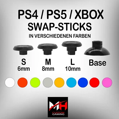 MH CUSTOMGAMING Swap Stick Aim Aufsatz Erweiterung Ersatz Höhe PS4 PS5 XBOX Controller AIM SCUF