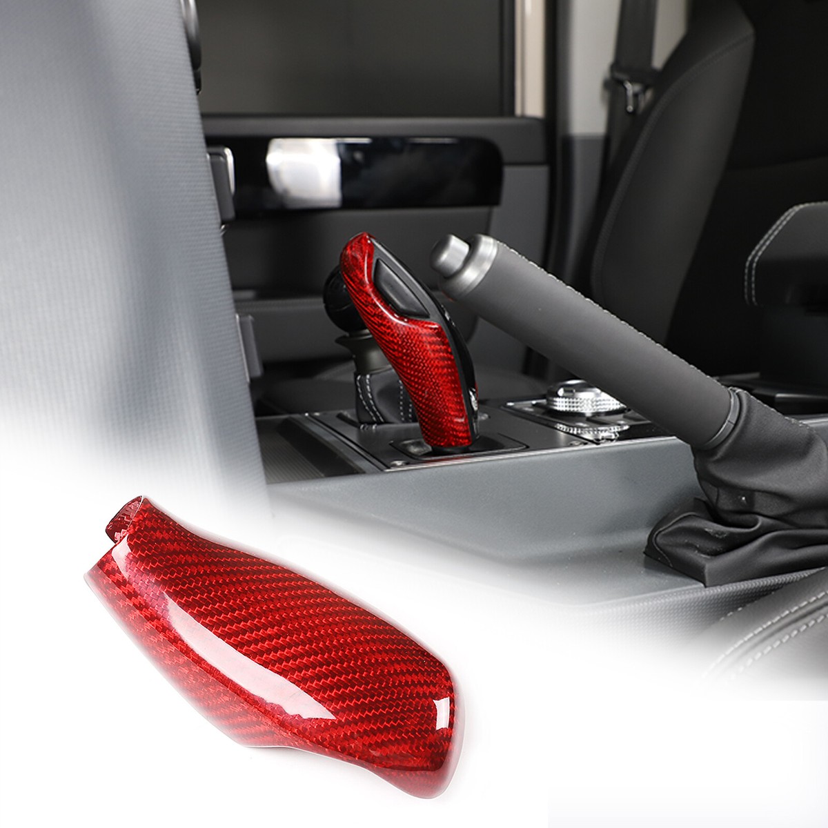 For Ineos Grenadier 2020-2024 Red Dry Carbon Gear Shift Knob