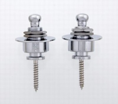 NEW - Schaller Style Strap Lock System (2) - CHROME