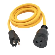 10 Ft. SJTW 12/3 20 Amp 250-Volt NEMA 6-20 Indoor/Outdoor Extension Cord