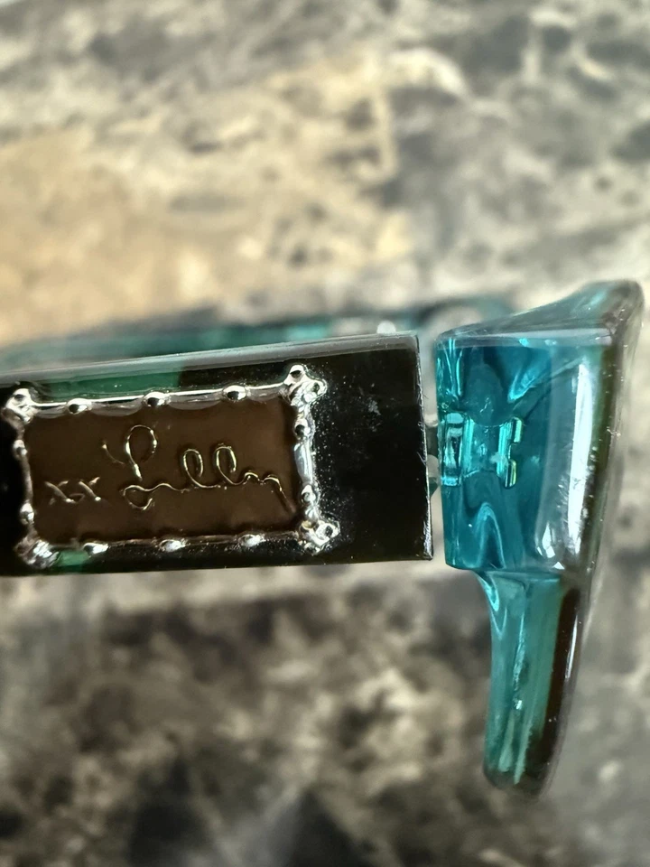 Lilly Pulitzer Feminino Óptico Quadrado Wayland Tartaruga Aqua 50mm - Imagem 2 de 4