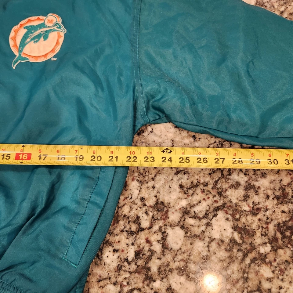 Chaqueta De Colección Miami Dolphins Talla M NFL Auténtica Starter Pullover Años 90 Dan Marino Foto 3 de 4