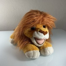 Vintage 1993 Disney Lion King Roaring Simba Plush Stuffed Animal Mattel TESTED