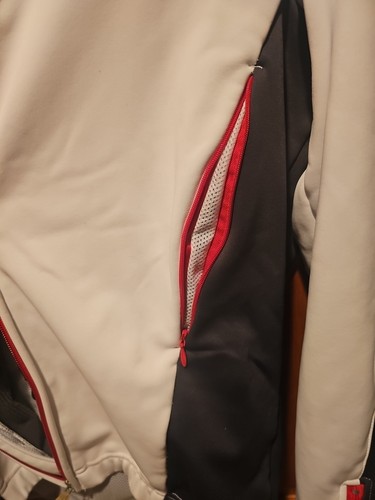 Women’s Castelli Jacket Windstopper Red White Xl Full Zip Cycling Rosso Corsa - Picture 10 of 14