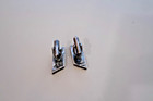 Vintage Antonio Pineda 970 Silver Modernist Taxco Obsidian Cufflinks — photo 3