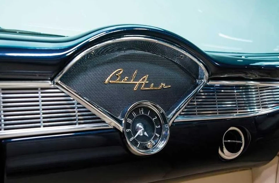 Reloj en el tablero para Chevy150 210 Bel Air 1955-1956 y Corvette 1958-1962 Foto 4 de 4