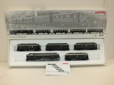 MARKLIN 43144 E44.5 X5 PASSENGER COACH PACK EXCELLENT COMPLETE BOXED (C1415) - Image 1 of 4