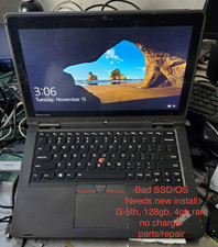 Lenovo ThinkPad S1 Yoga Core i3-5th Gen, 4GB RAM, 128GB SSD Parts/Repair #4489