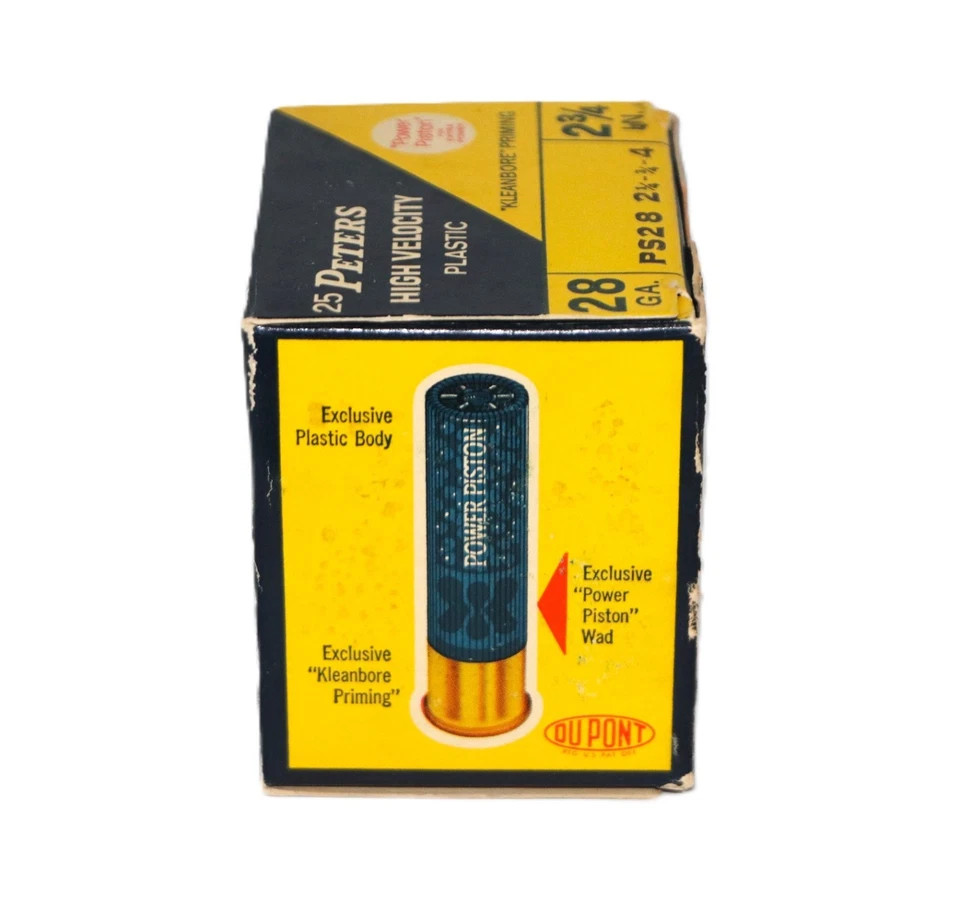 Peters High Velocity 28 Gauge Gauge 1 Pc Shotgun Shell Box - EMPTY - Image 3 of 3