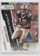 2010 Playoff Prestige Xtra Points Black 196/250 Devery Henderson #120 Auto 0q3