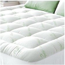 Deep Pocket Queen Mattress Topper - Ultra Soft Cooling Pad for Back Pain Relief