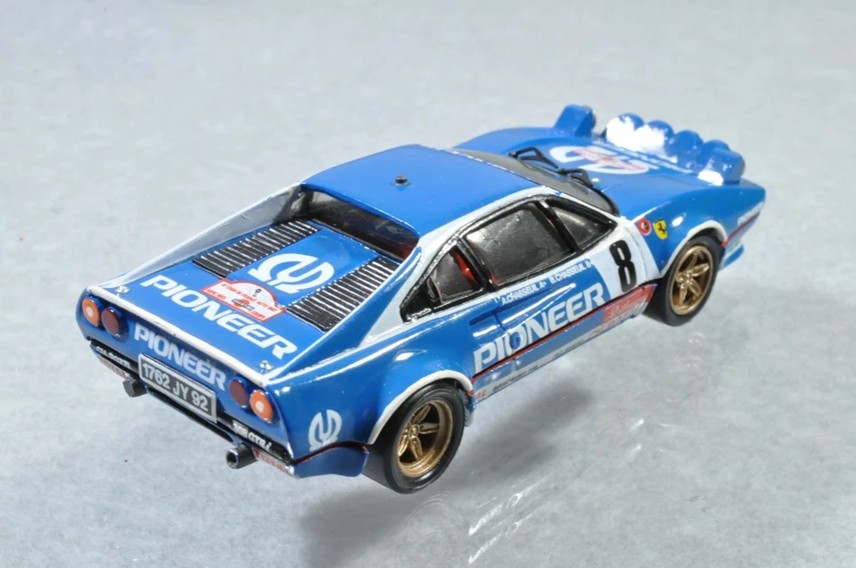 BH127 Record 1:43 Ferrari 308 1982 Tour de France Auto #8 DNF en résine A-/- - Photo 2/3