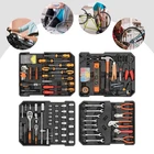 Trolley Case Tool Box Set Household Hand Tool Kit Mixed Hand Tool Kit Silver USA