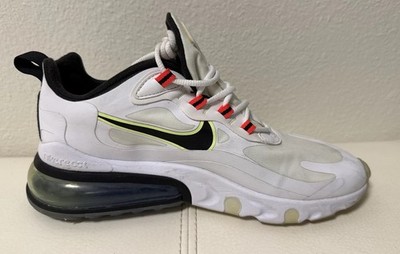 Nike Air Max 270 React Shoes Womens 8 White Running Sneakers CZ6685-100