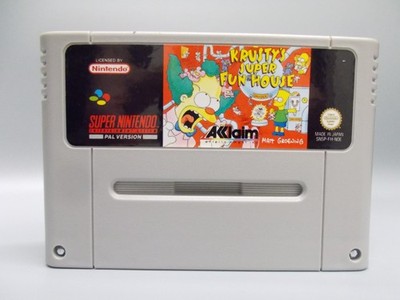 Nintendo SNES, Simpsons - Krusty's Super Fun House, 1992, nur Modul. #K-490-04