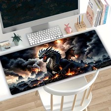 40 90cmExtra Large Dragon Design Gaming Mouse Pad - Non-Slip Rubber Base, Durabl