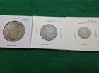 SILVER - 1914S HALF "992,000" MINTAGE-1896 QUARTER-1906S DIME