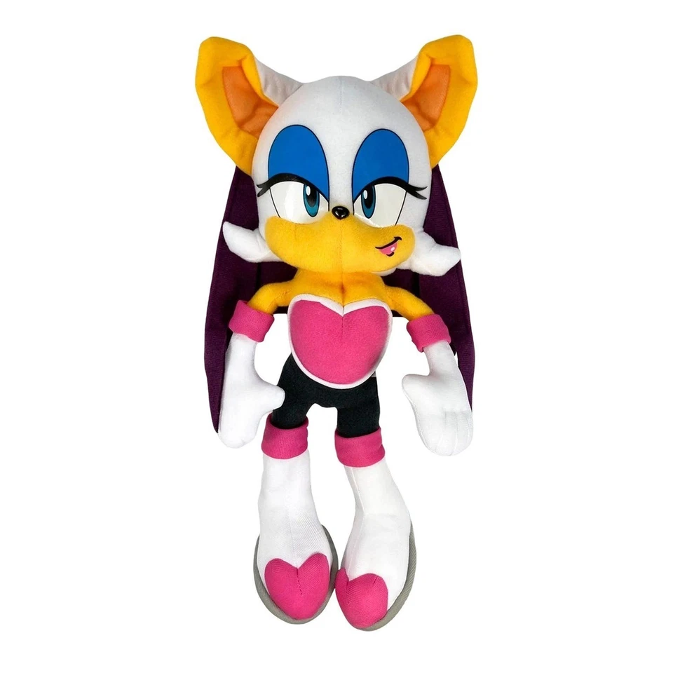 Peluche con licencia oficial Sonic Hedgehog Rouge The Bat 8,5" Sega auténtico Foto 3 de 4