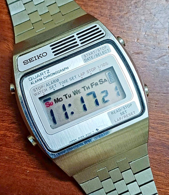 Seiko Quartz LED A159-4000G Alarm Chronograph (2520)