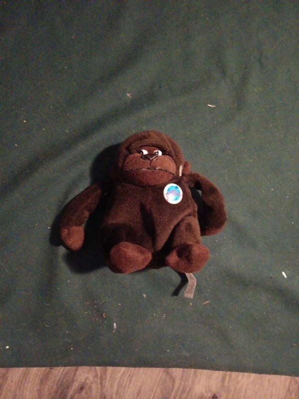 1997 Planet Hollywood George Baby Gorilla 4.5” Plush Bean Bag Stuffed Monkey Ape