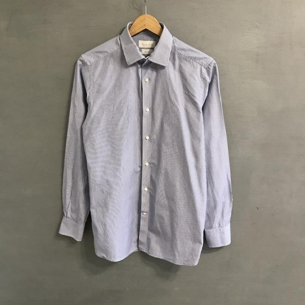 Men Massimo Dutti Shirt Blue Cotton 36 / S / 44