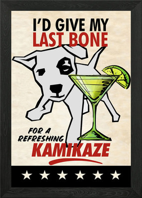 LAST BONE KAMIKAZE Gerahmtes Wandbild Poster Leinwanddruck Bild