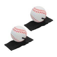 2Pcs 1.9 Inch Sports Wrist Ball Baseball for Exercise White