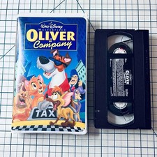 Oliver Company VHS 1996 Animated Musical Disney Masterpiece Buena Vista USED