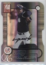 2001 Donruss Elite Rookie Turn of the Century Die-Cut Adrian Hernandez Auto 0t2