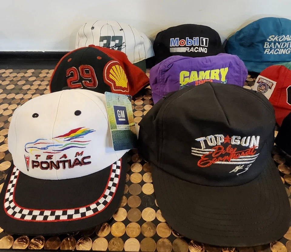 Lote De 15 Sombreros NASCAR De Colección De Años 80 90 Y2K Earnhardt Gordon Winston #3 Raro Foto 3 de 4
