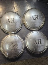 Set Of 4 Austin Healey AH Wheel Hub Cap Trims Covers Centre Chrome