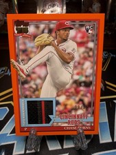 2026 Topps CHASE BURNS 1991 Topps Baseball Relics RC #91R-CB  Orange #/25 REDS