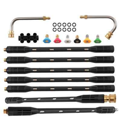 #ad #ad 15quot; Pressure Washer Wand Kit w 90° 30° Curved Extensions 6 Tips 4000PSI $39.20