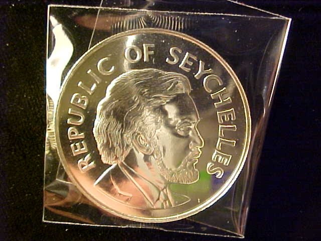 SEYCHELLES PROOF 25 RUPEES 1977