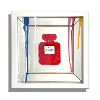 Red Iconic N5   3D Original Painting/sculpture, pop art, 3D Art, Luxury