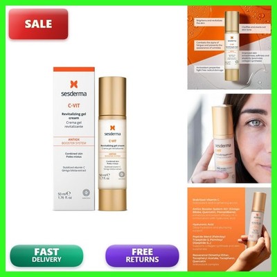 Sesderma C-VIT Revitalizing Gel Cream, Powerful Antioxidant Gel Cream Infused wi