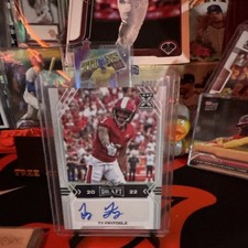 Leaf 2022 Draft Ty Fryfogle Autograph Rookie BA-TF1 Football Trading Card. rookie card picture