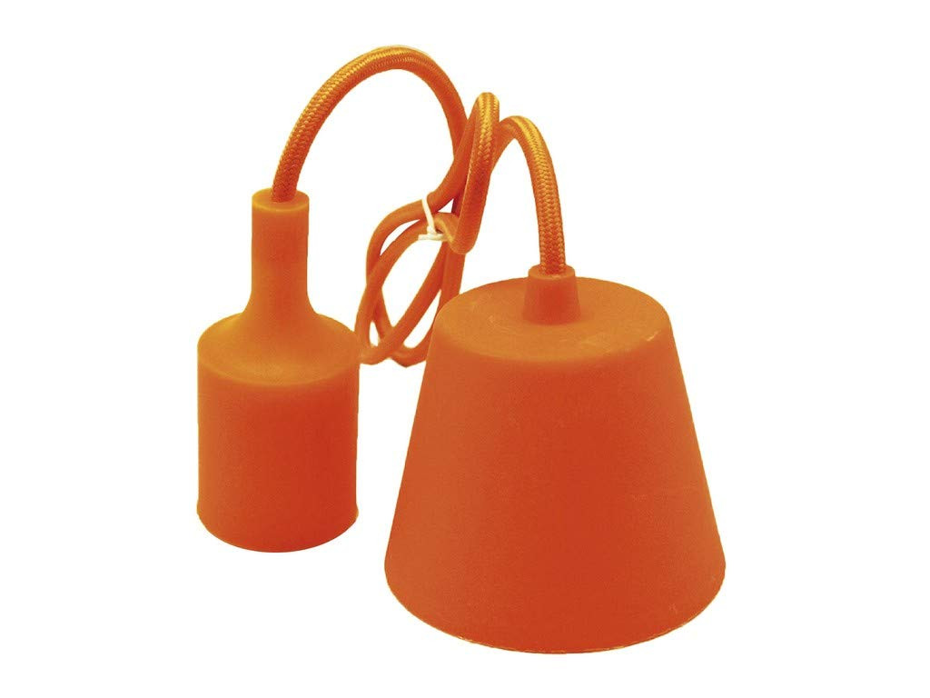 Portalampada E27 da 1 m con cavo e fiore, realizzato in silicone (m3p)